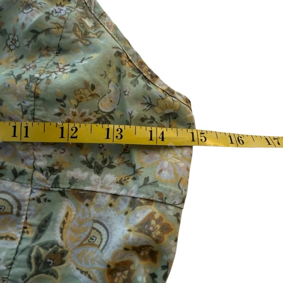 American Eagle AE Tiered Green Floral Mini Dress Small Cottagecore Fairy Boho - Picture 7 of 12